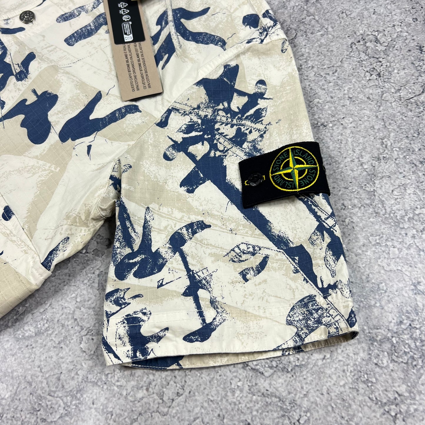 Stone Island Scan Camo Ripstop Shirt BNWT