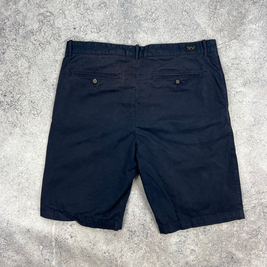 Edwin Navy Rail Chino Shorts W36”