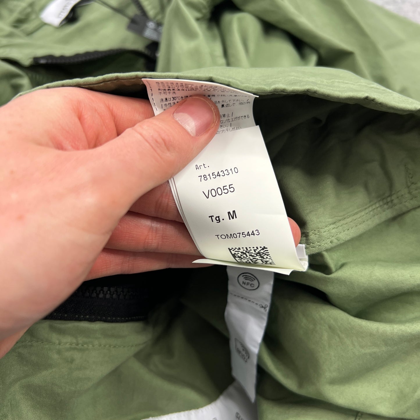 Stone Island Green Supima Cotton Twill Jacket Medium 21.5” BNWT