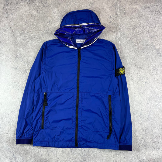 Stone Island Blue Skin Touch Nylon TC Jacket Large 23.25”