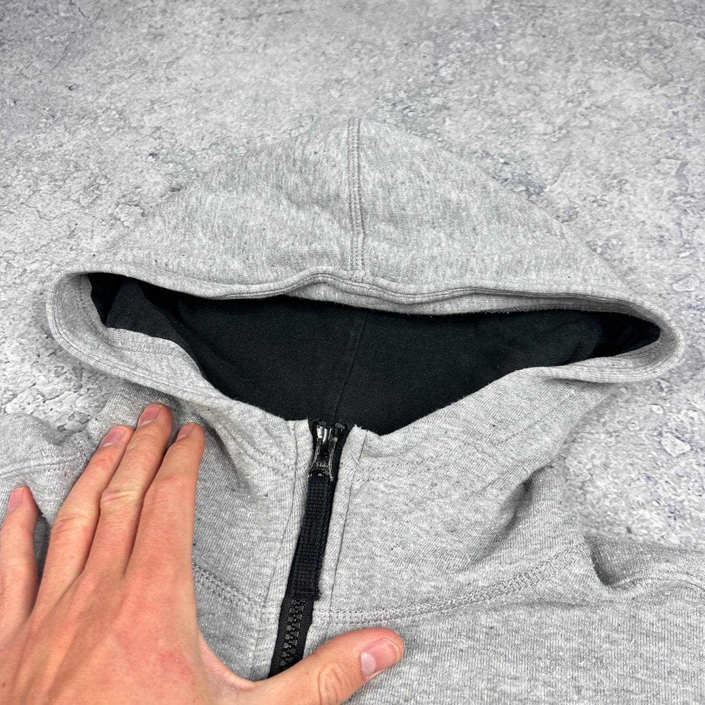 Stone Island Grey FZ Hoodie Large 23”