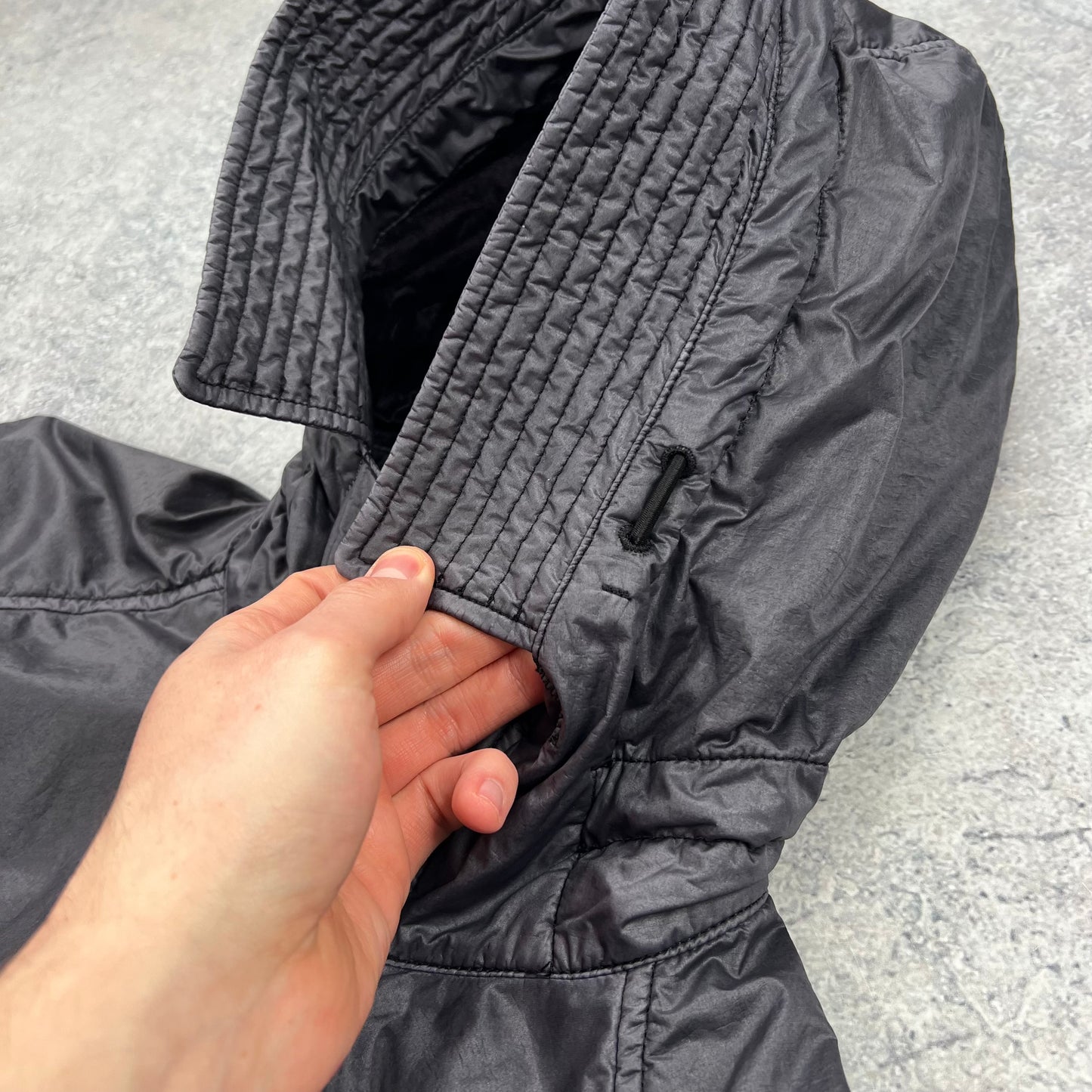 Stone Island Grey Lamy Flock Parka Small fits M 21.75”