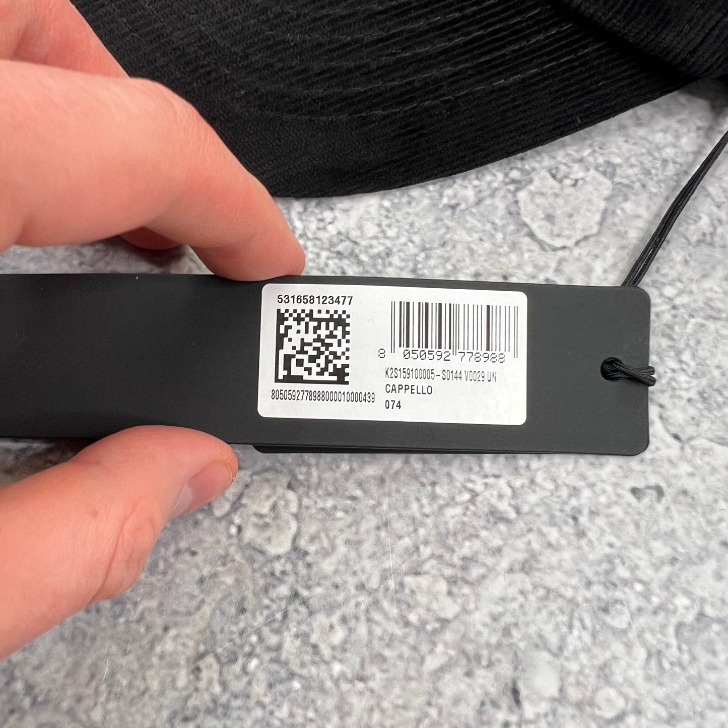 Stone Island Black Corduroy Cap BNWT