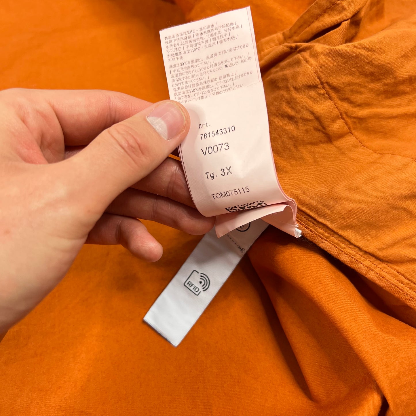 Stone Island Orange Supima Cotton Hooded Jacket BNWT