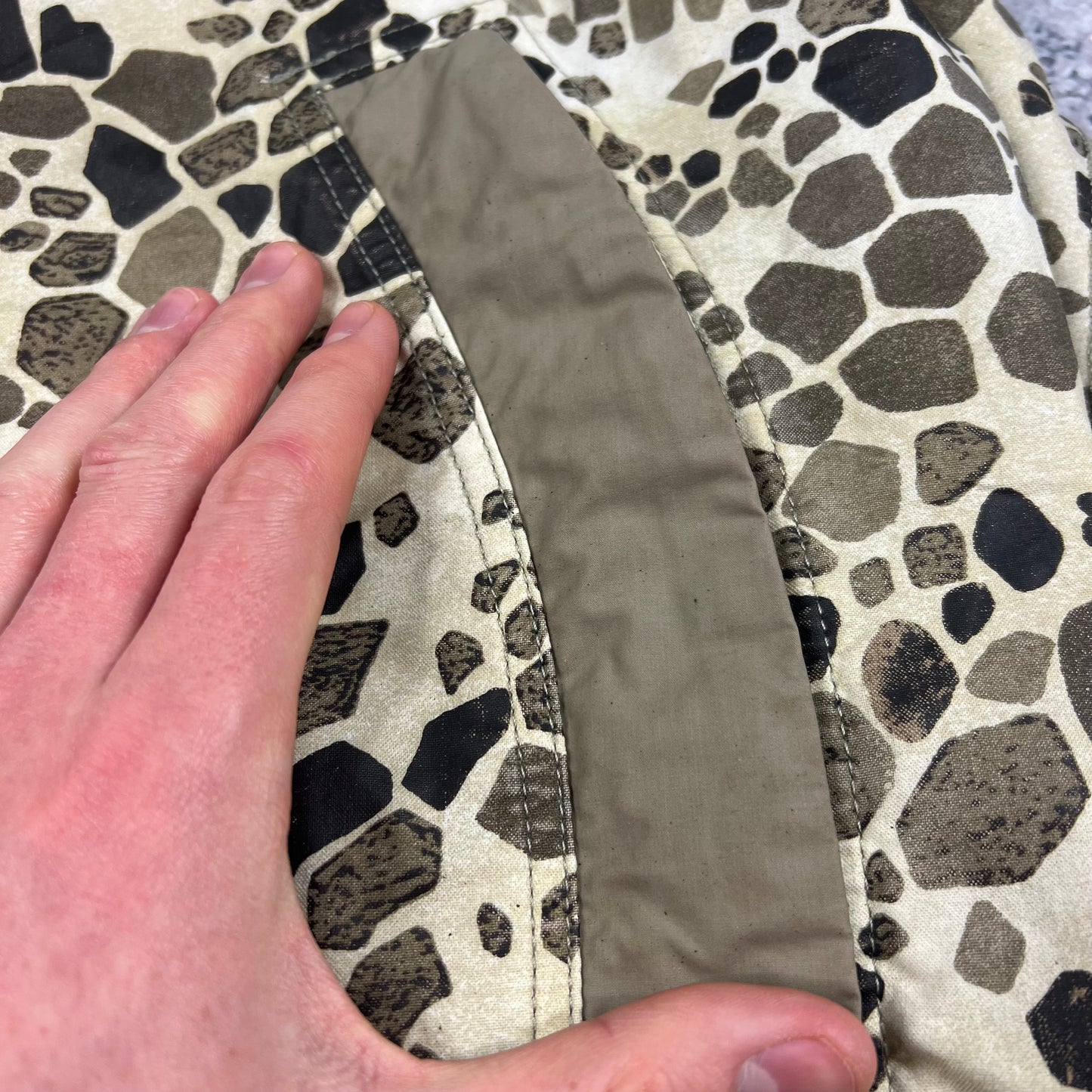 Stone Island Alligator Camo Jacket Large 23.5”