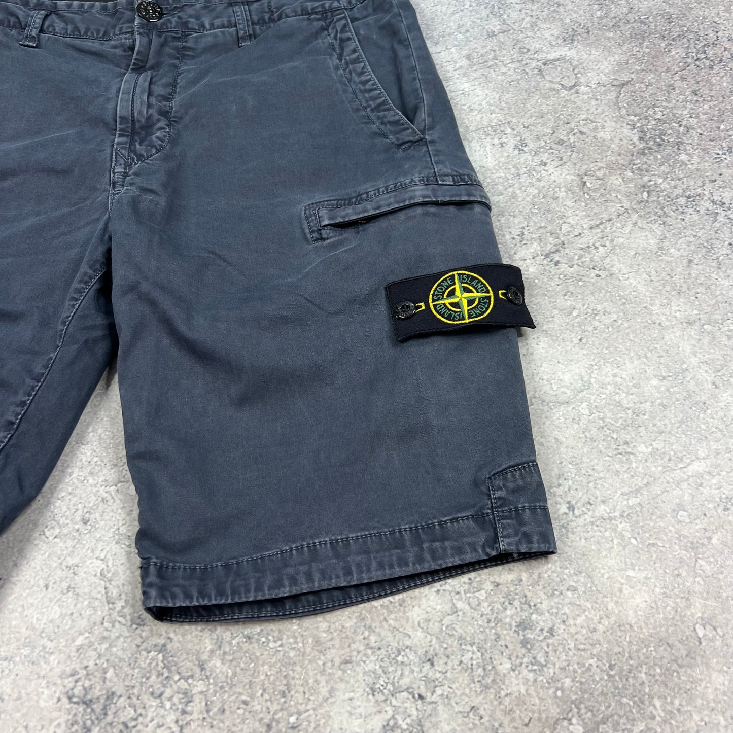 Stone Island Navy Cargo Shorts W30”