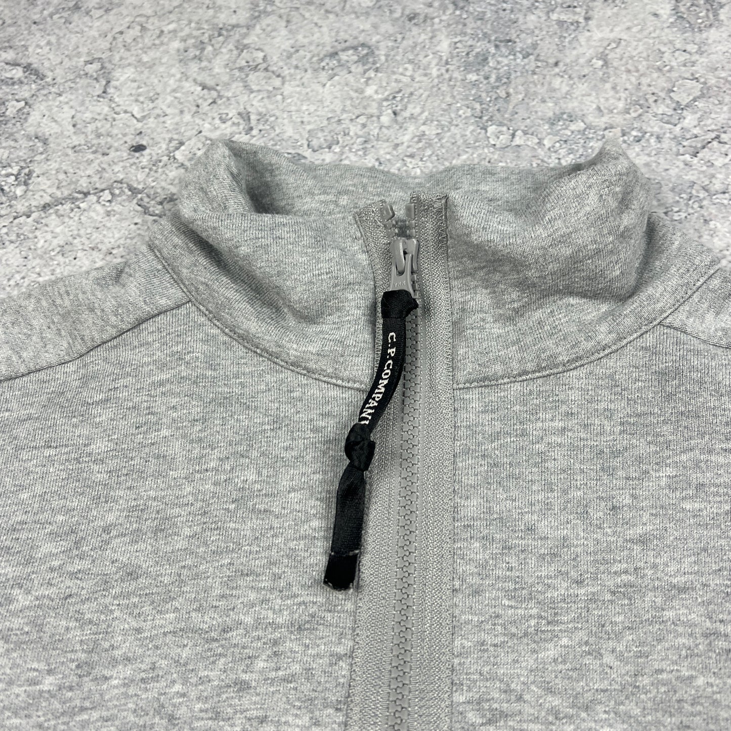 CP Company Grey Q Zip Lens Sweatshirt Medium 21”