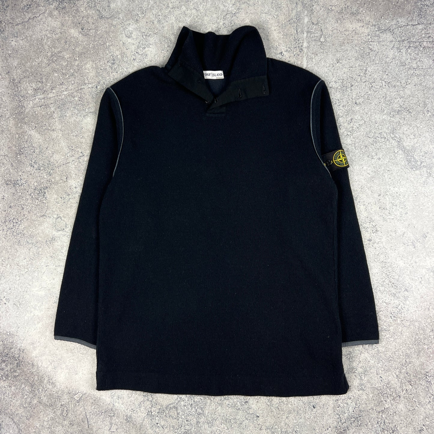 Stone Island Black Vintage Wool Knit Large 23”