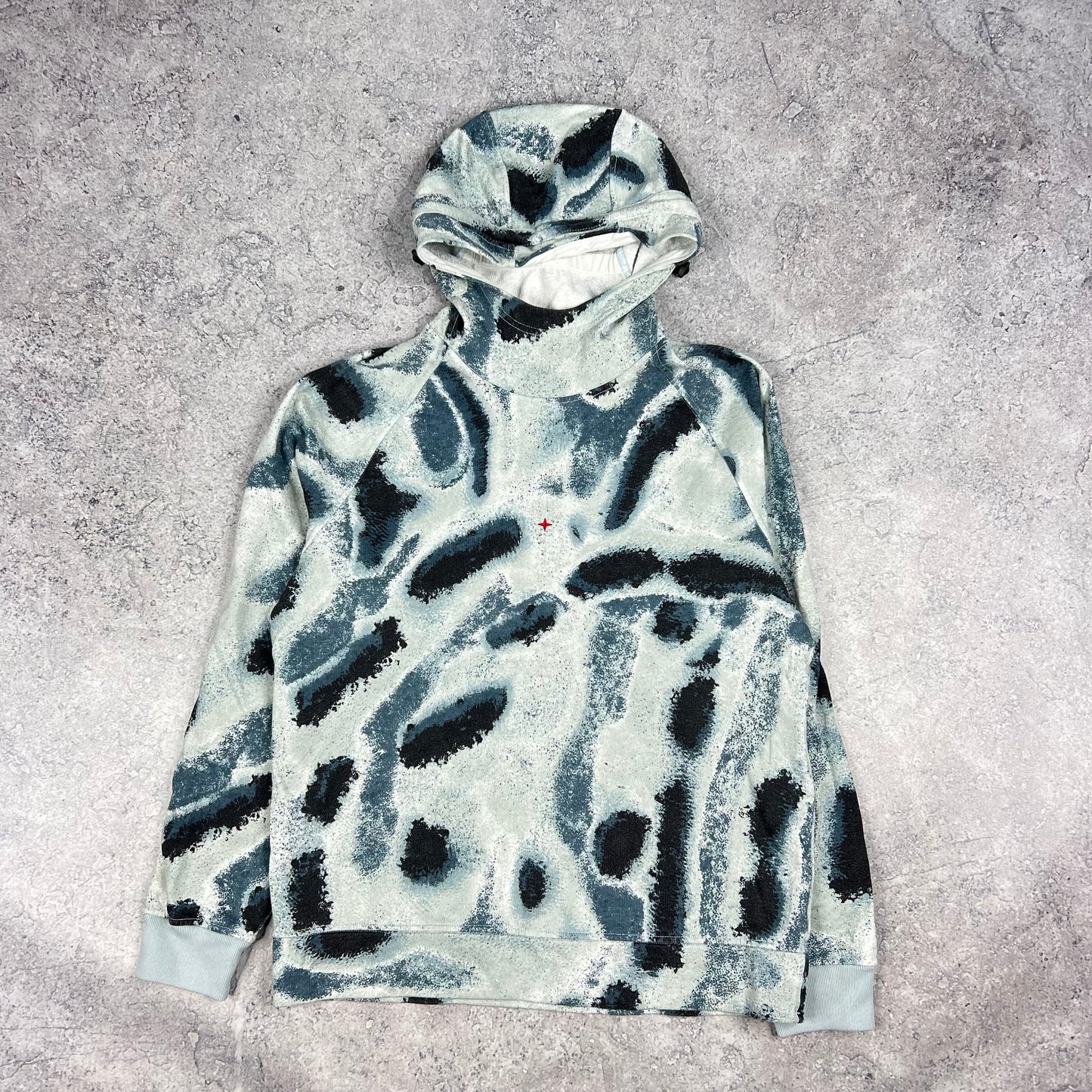 Stone Island Marina Reef Camo Hoodie Small 21.75”