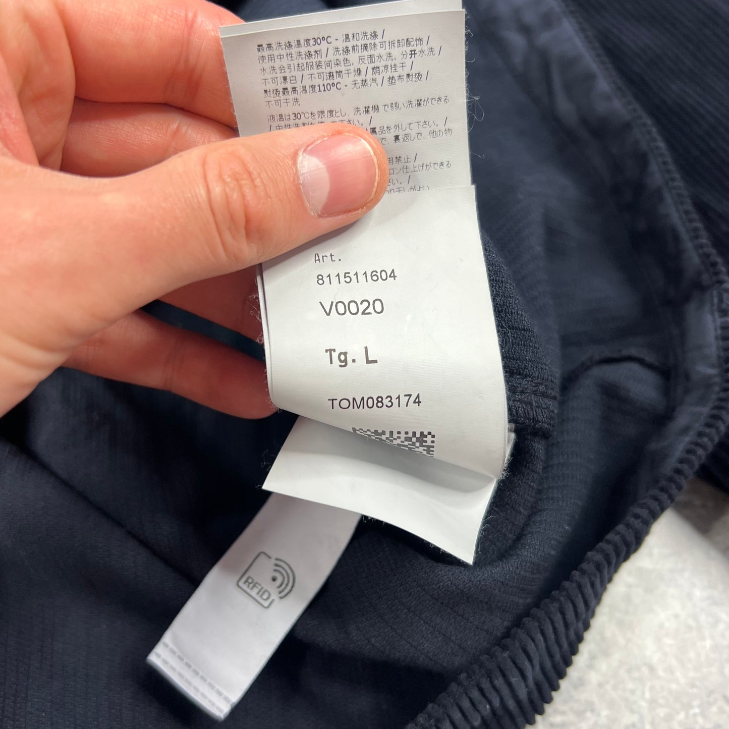 Stone Island Navy Corduroy Shirt Large 22.5”
