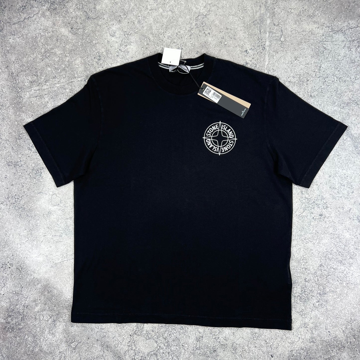 Stone Island Black Compass T-Shirt XL 25” BNWT