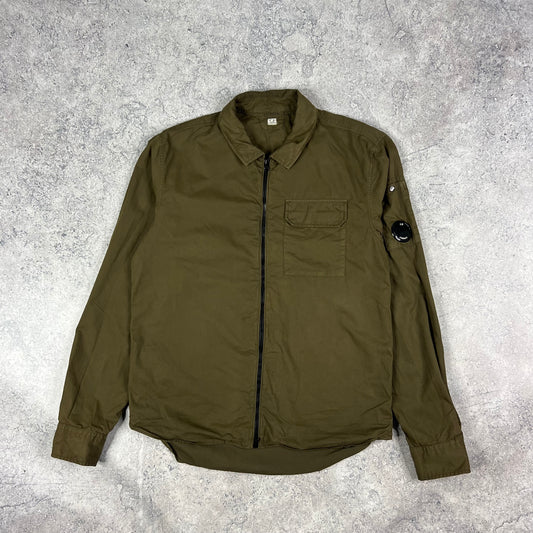 CP Company Khaki Lens Overshirt Medium 21.5”