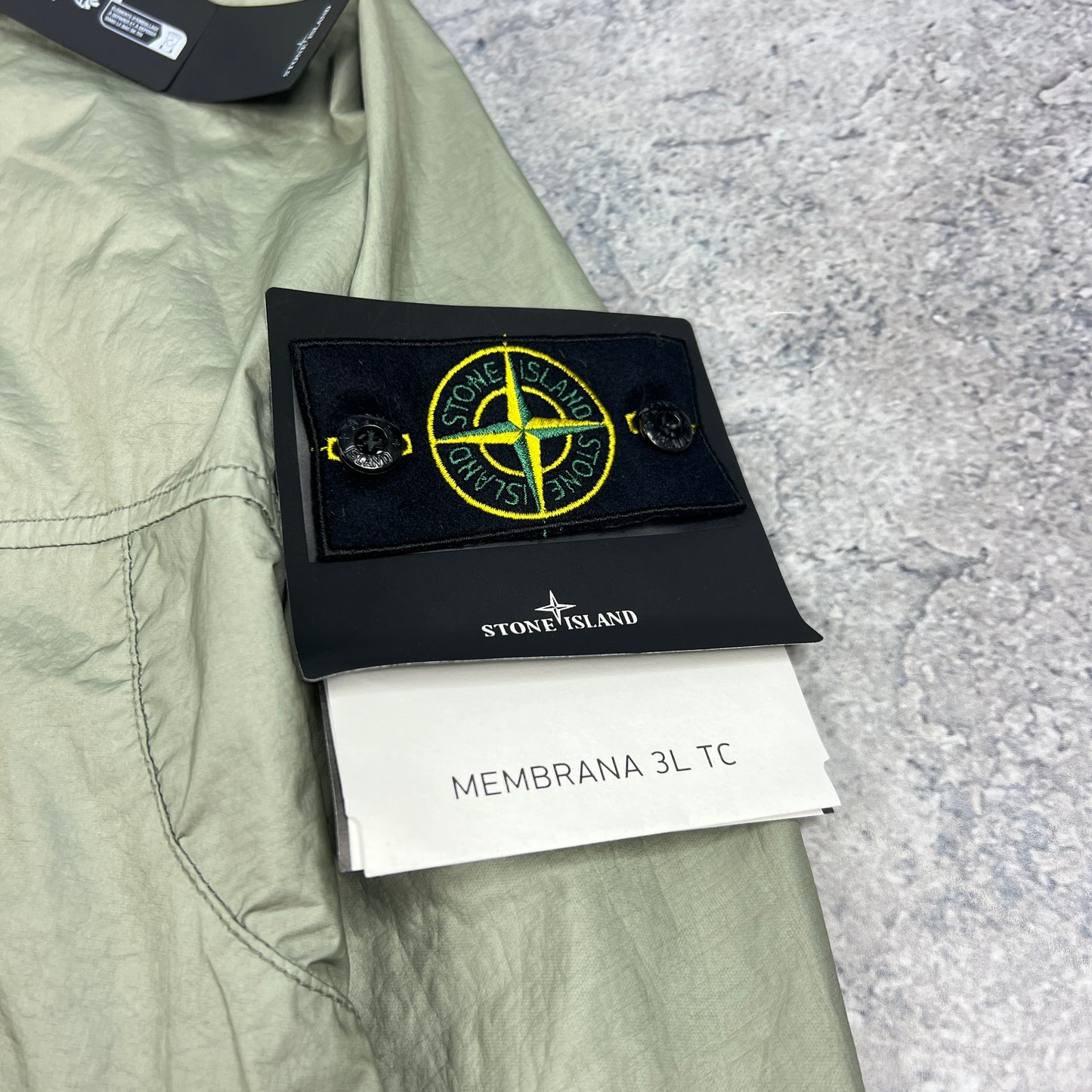 Stone Island Green Membrana Jacket XL 25.75” BNWT