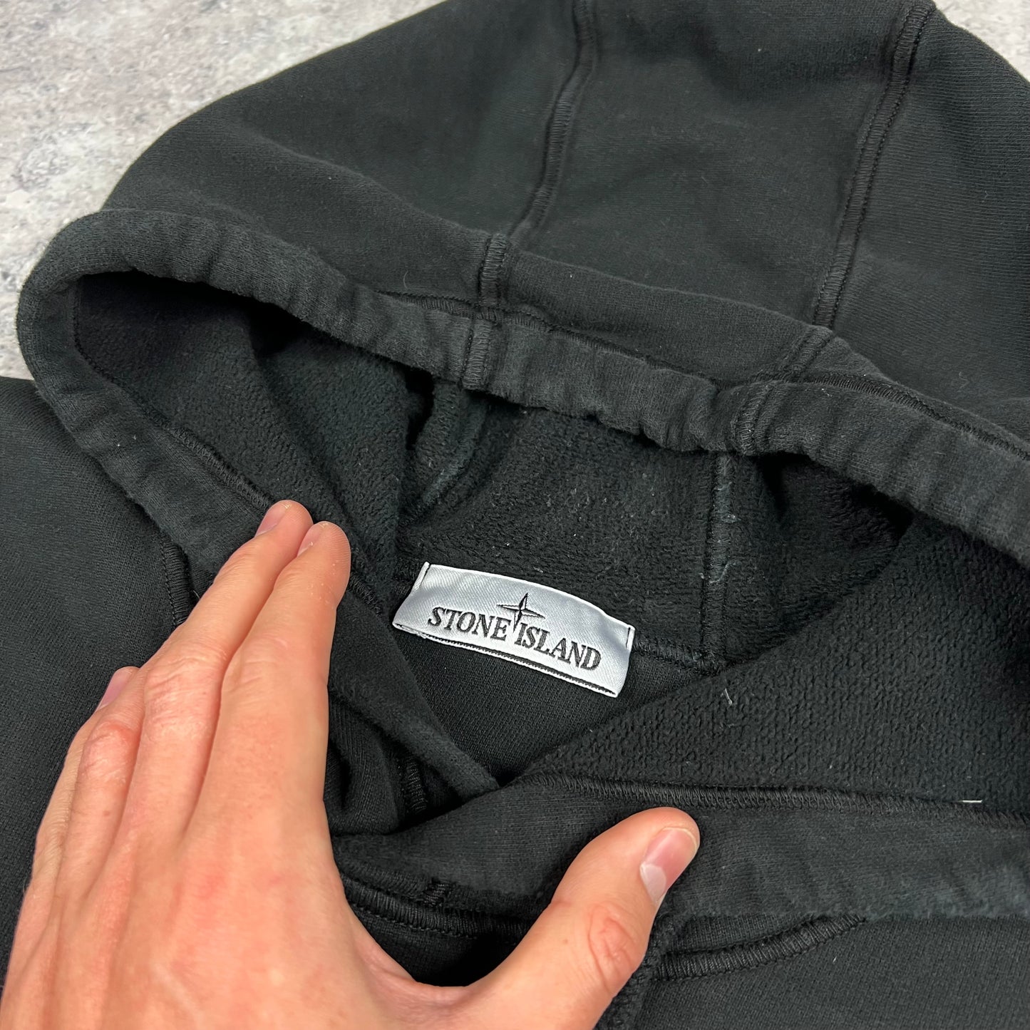 Stone Island Black Pullover Hoodie 3XL 27.5”