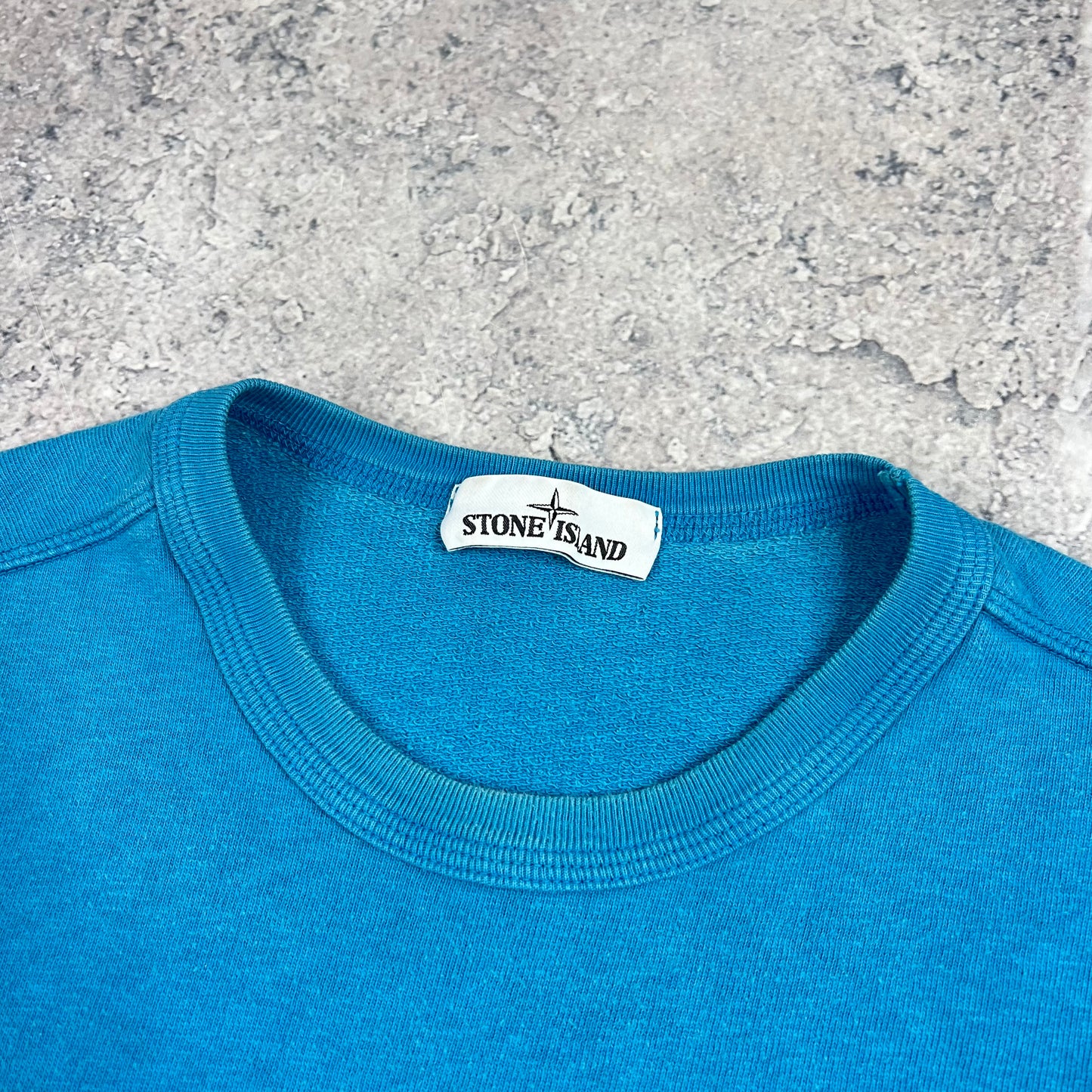 Stone Island Blue Sweatshirt Medium 21”