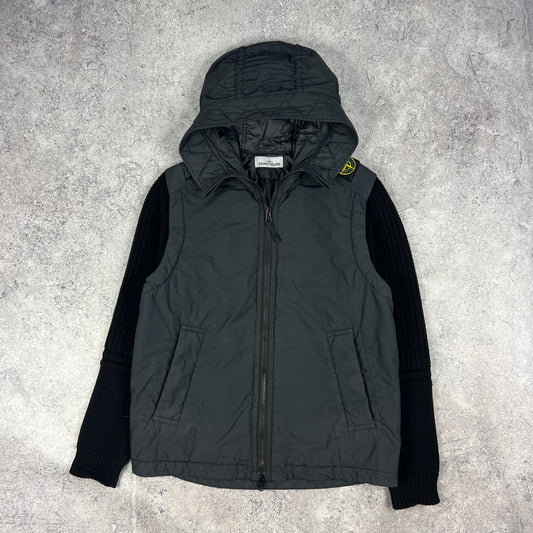 Stone Island Black Naslan Light Watro Primaloft Jacket Medium 22”