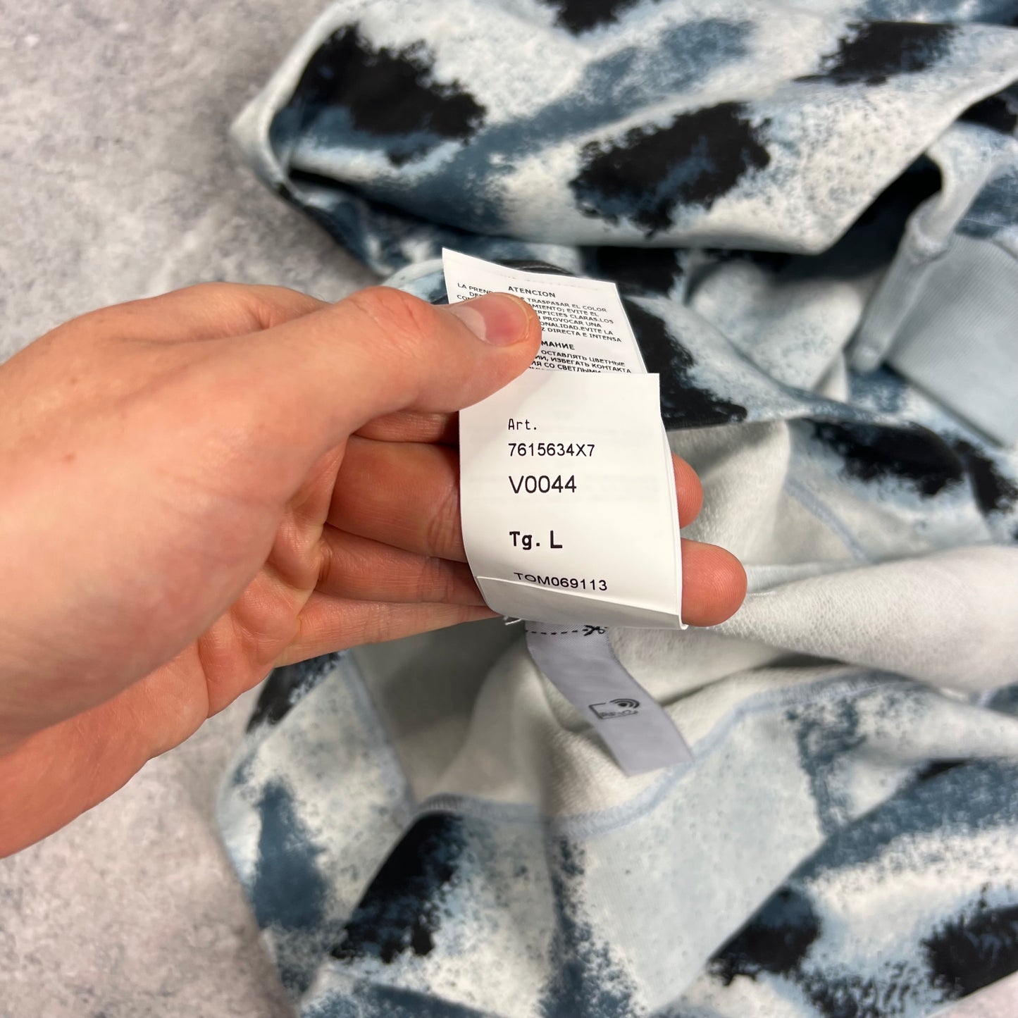 Stone Island Marina Reef Camo Hoodie Large 23.75” BNWT