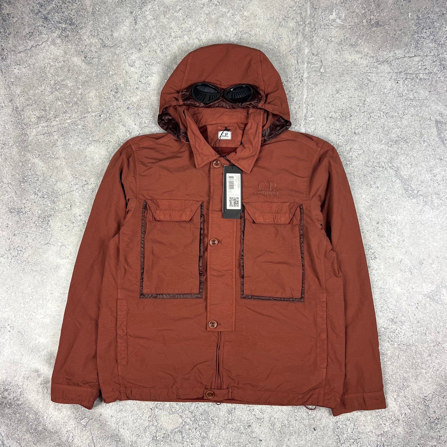 CP Company Flatt Nylon Goggle Jacket Large 23.75” BNWT