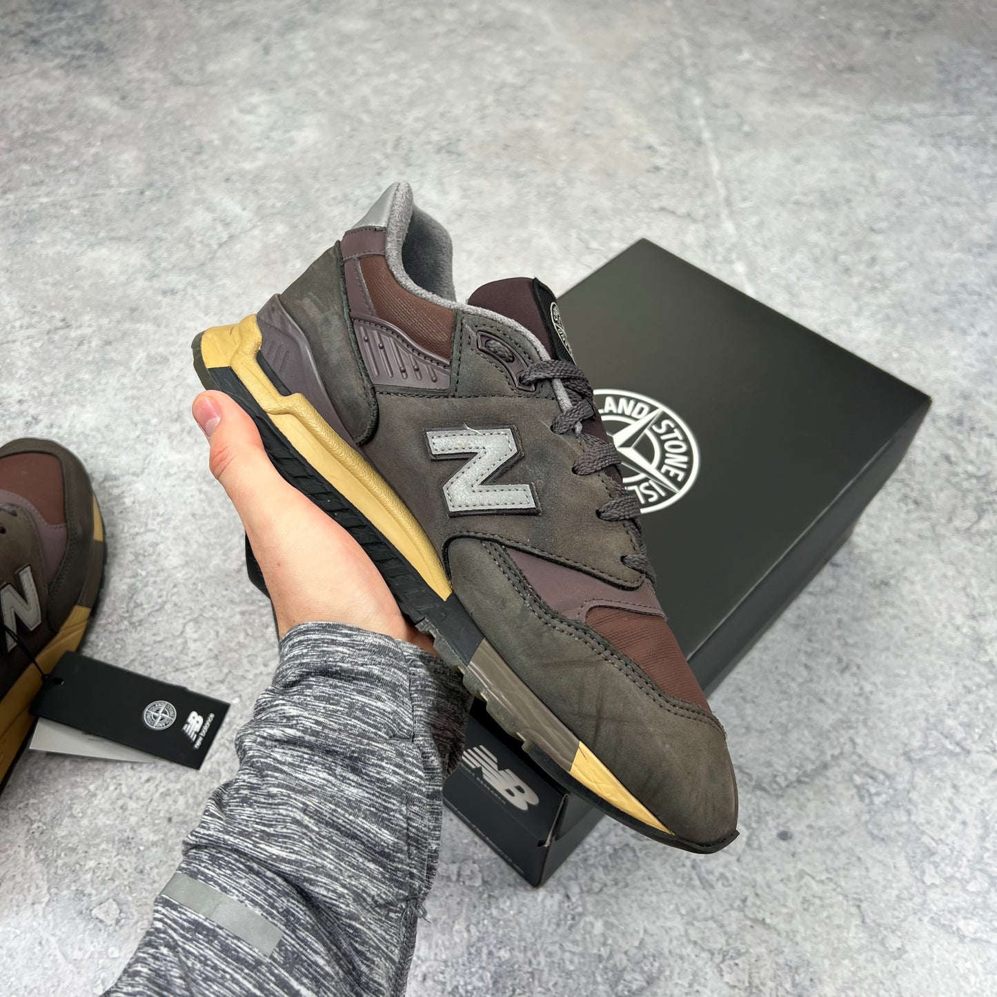 Stone Island x New Balance 998 Trainers UK8.5
