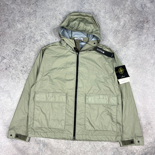 Stone Island Green Membrana Jacket XL 25.75” BNWT