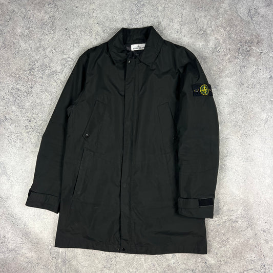 Stone Island Black Goretex Primaloft Mac Jacket Medium 22”
