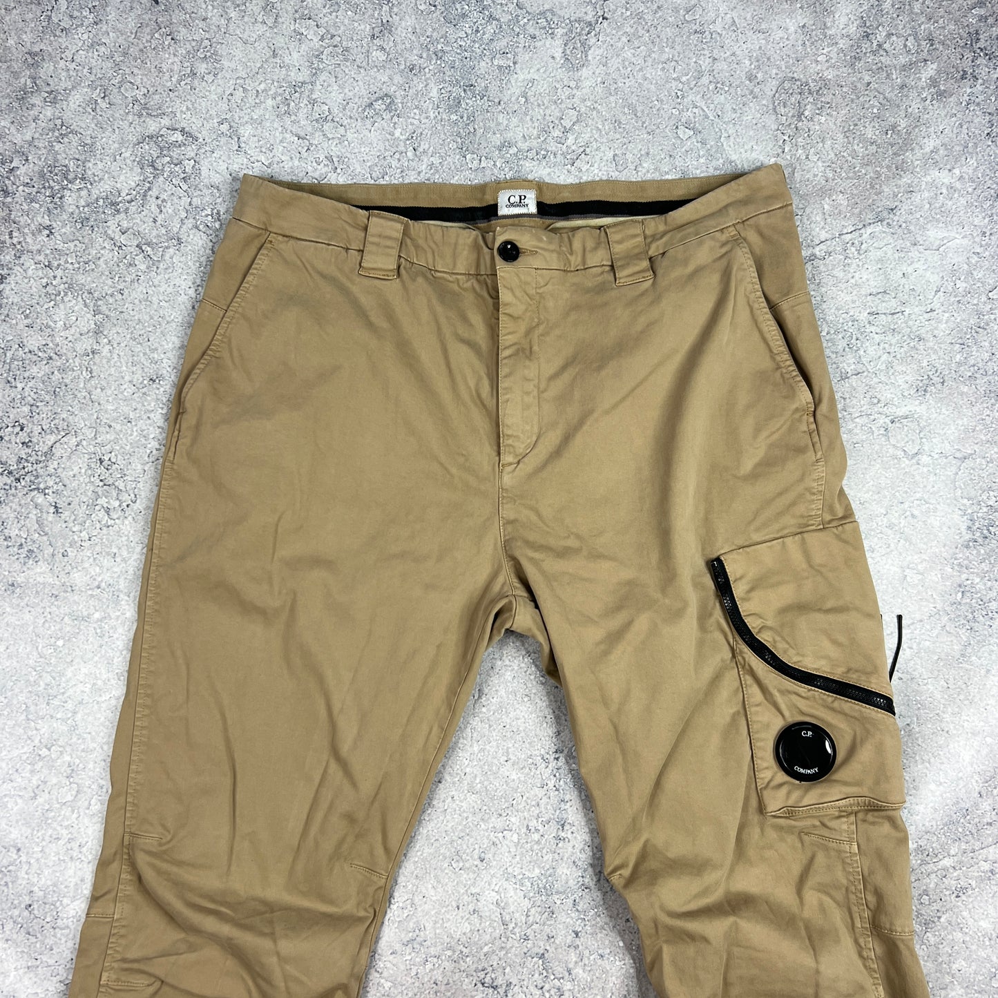 CP Company Beige Lens Cargo Trousers Size 56- W36”