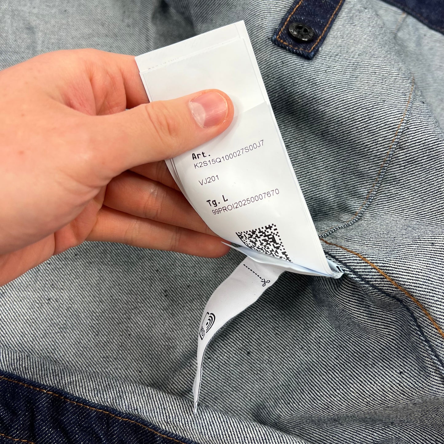 Stone Island Indigo Denim Rinsed Jacket Large 23” BNWT