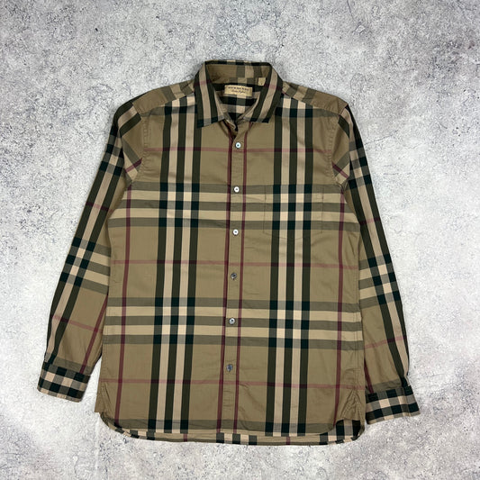 Burberry Check Shirt Large 22”