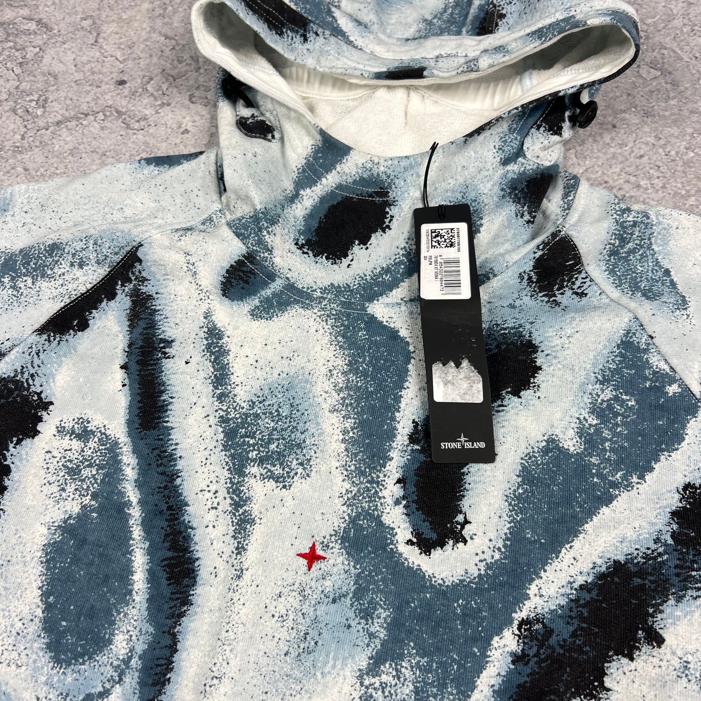 Stone Island Marina Reef Camo Hoodie Large 23.75” BNWT