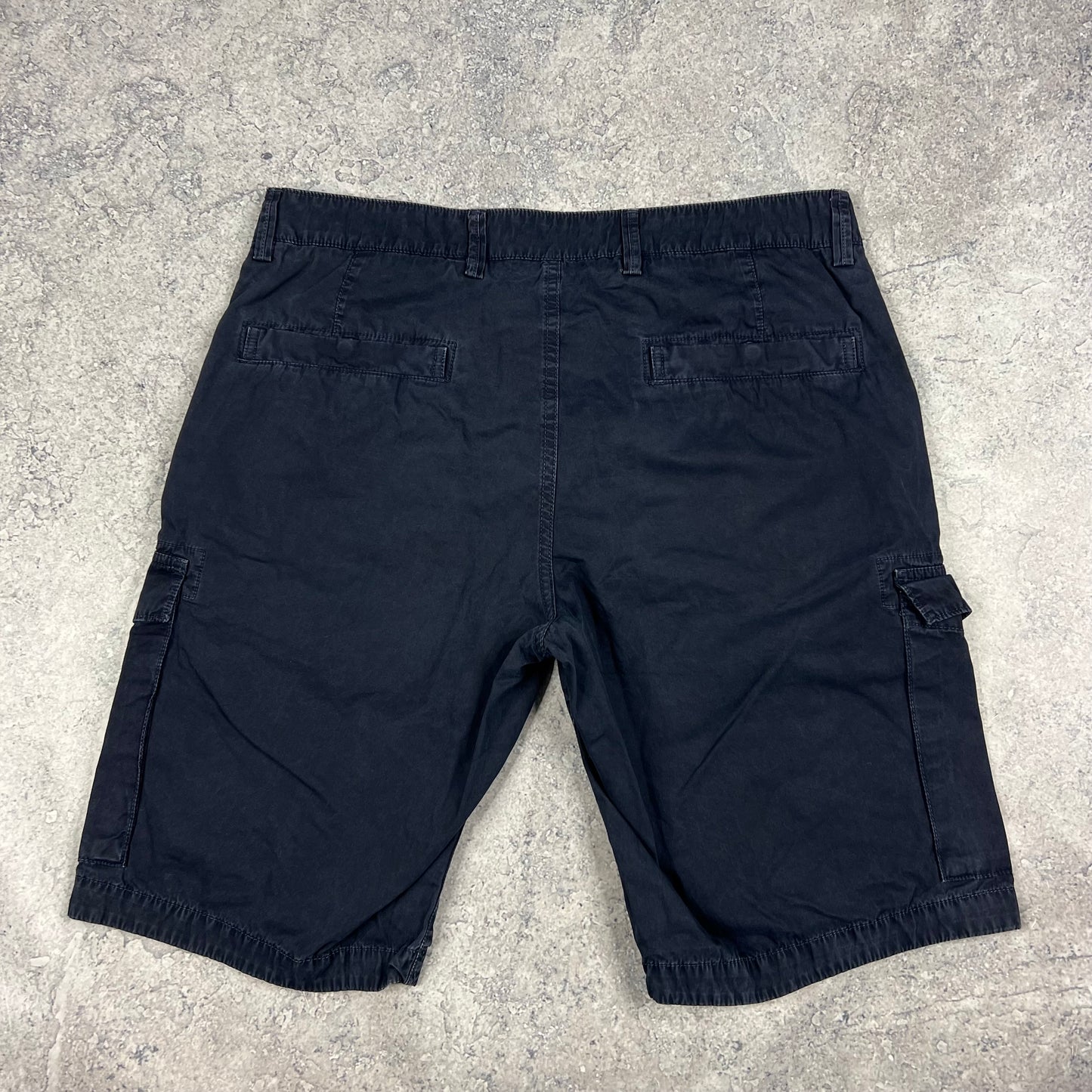 Stone Island Navy Cargo Shorts W34”
