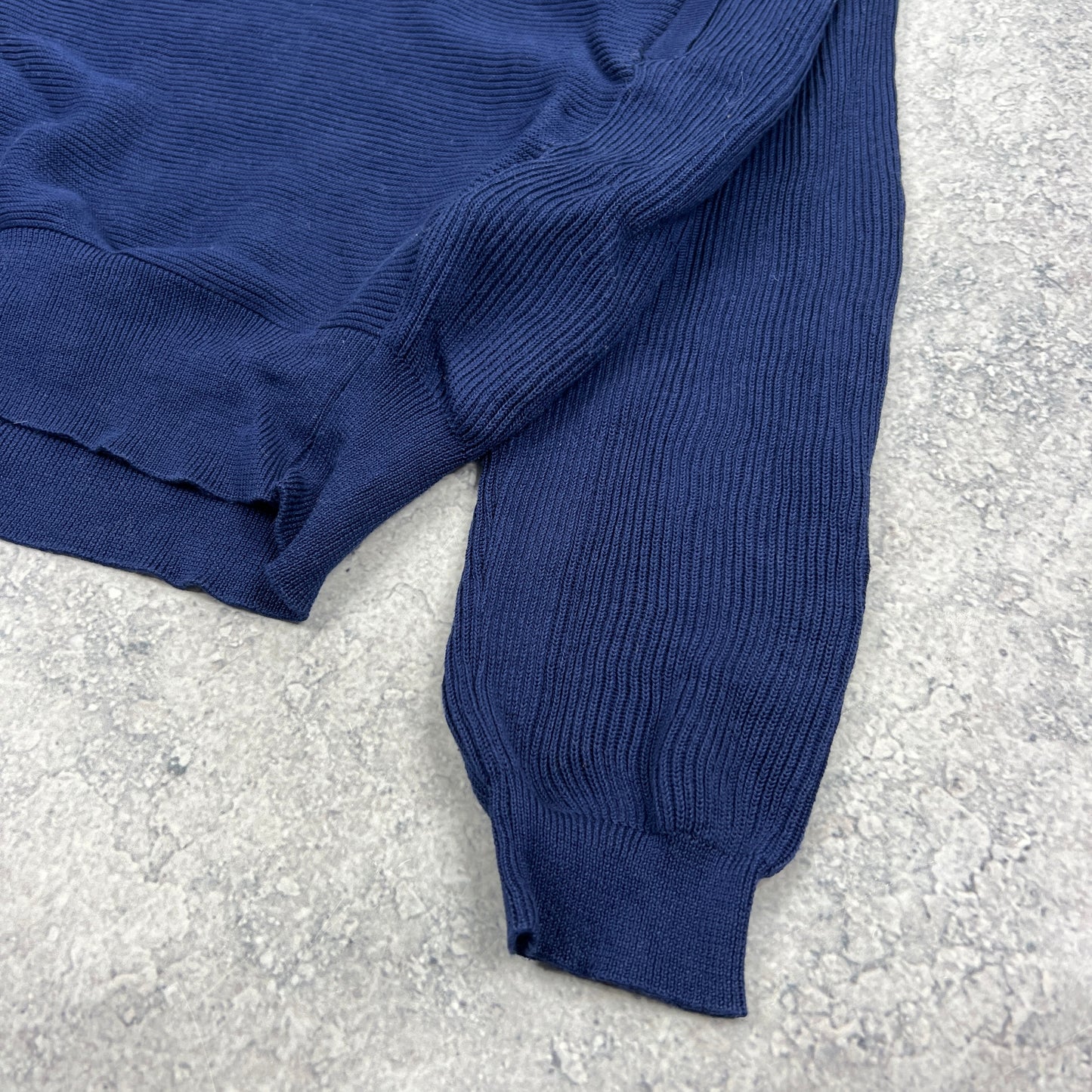 Stone Island Shadow Project Blue Knit Hoodie Medium 20.75”