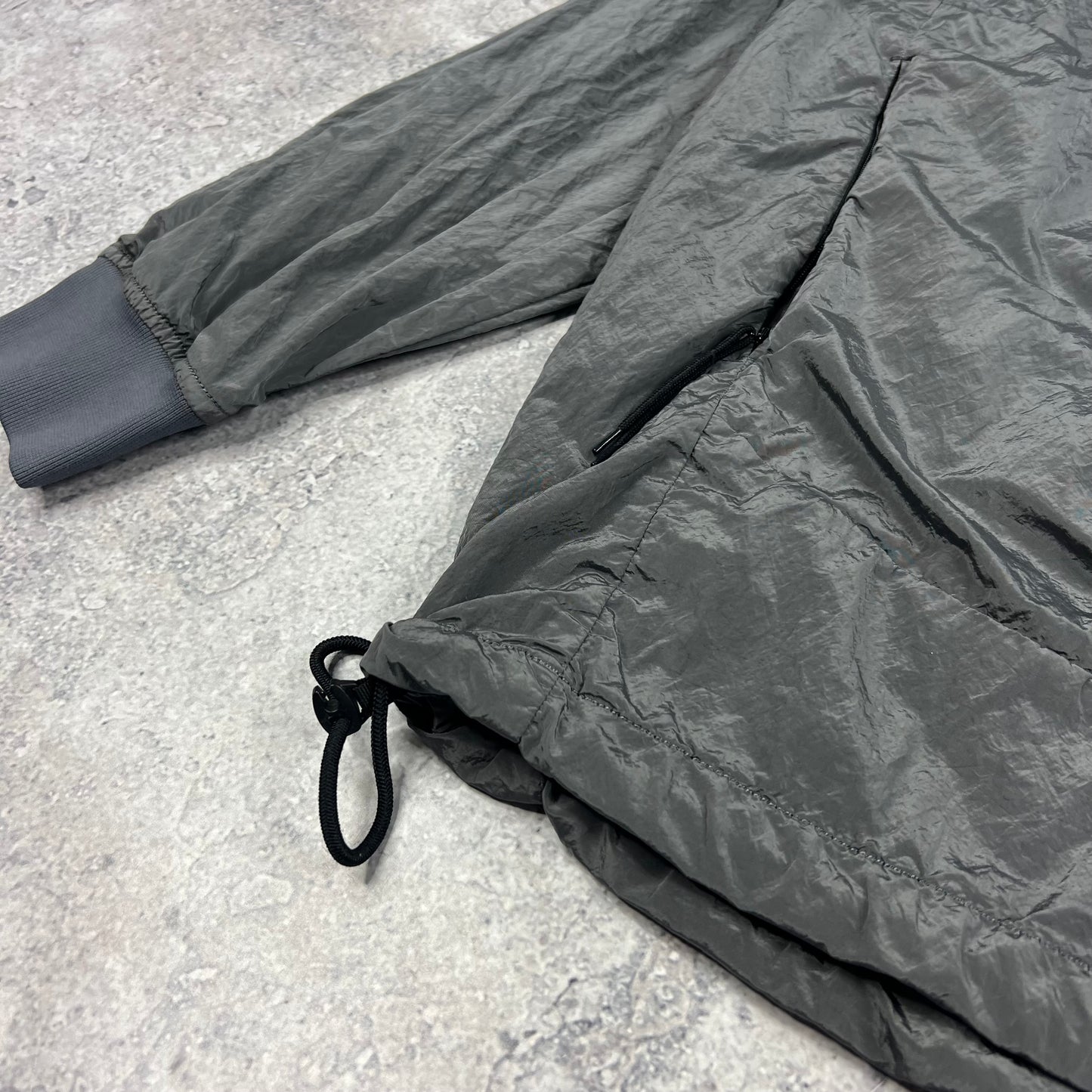 Stone Island Grey Nylon Metal Pullover Medium 22.5”