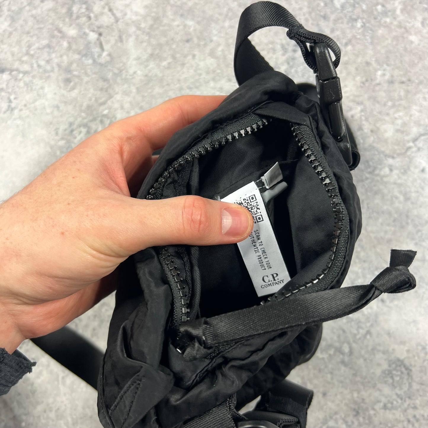 CP Company Black Chrome Lens Bag