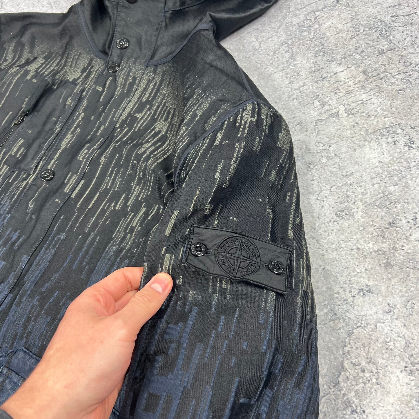 Stone Island Shadow Big Loom Reversible Jacket Large 22.5”