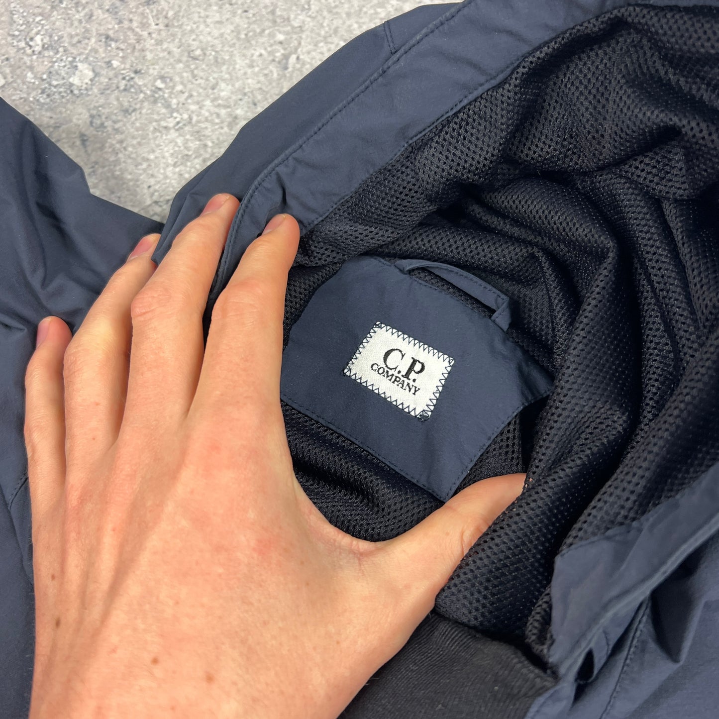 CP Company Navy Shell Smock Small 21”