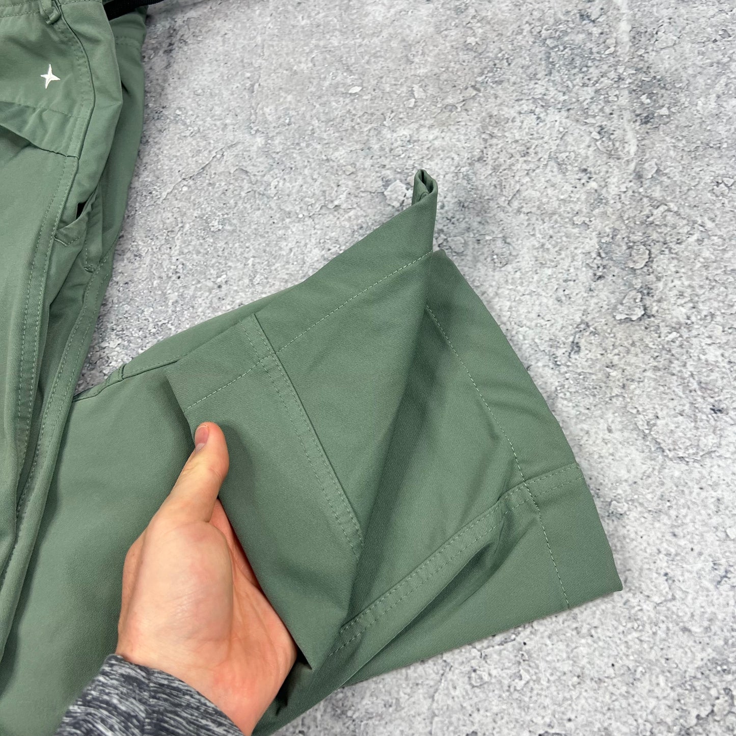 Stone Island Green Stellina Technical Cargo Trousers W30-32”