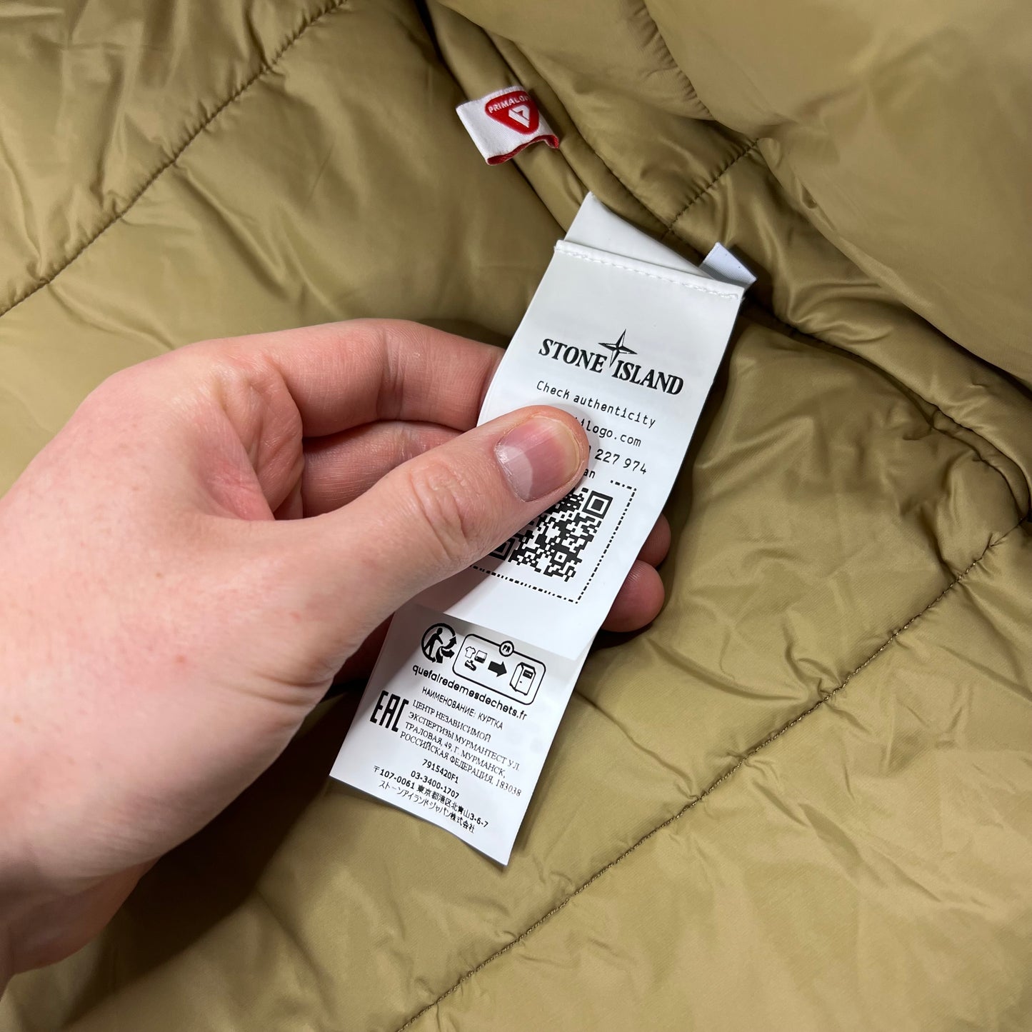 Stone Island Ghost O-Ventile Primaloft Jacket Large 25” BNWT