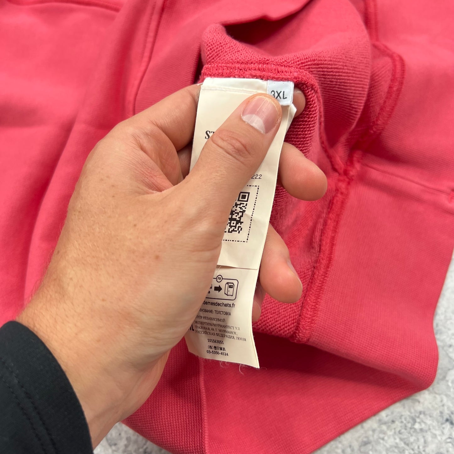 Stone Island Fuschia Sweatshirt 3XL 27” BNWT