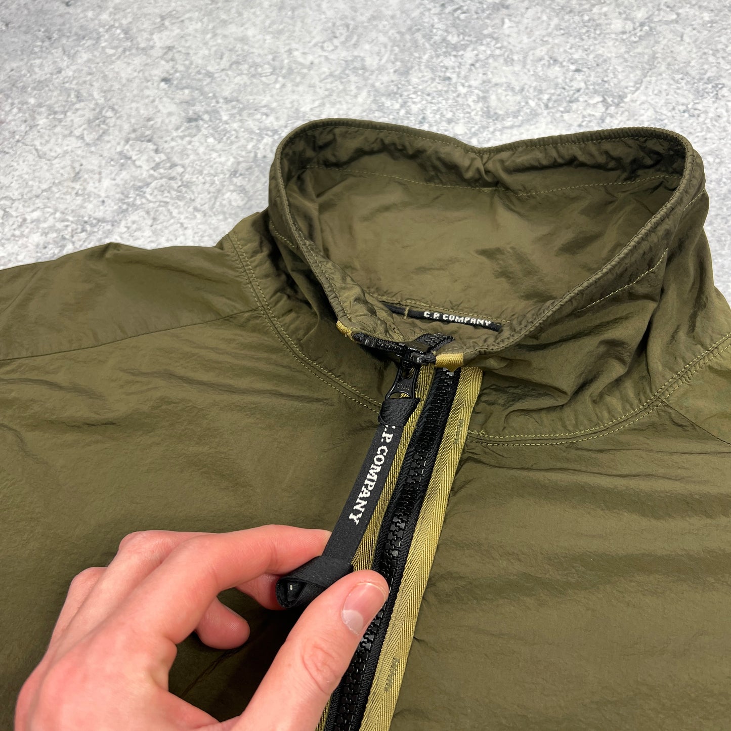 CP Company Chrome Khaki Lens Smock Medium 21”