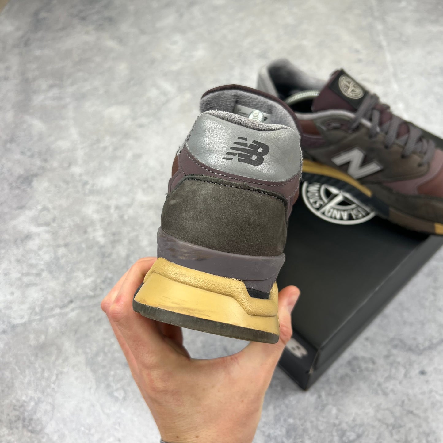 Stone Island x New Balance 998 Trainers UK8.5
