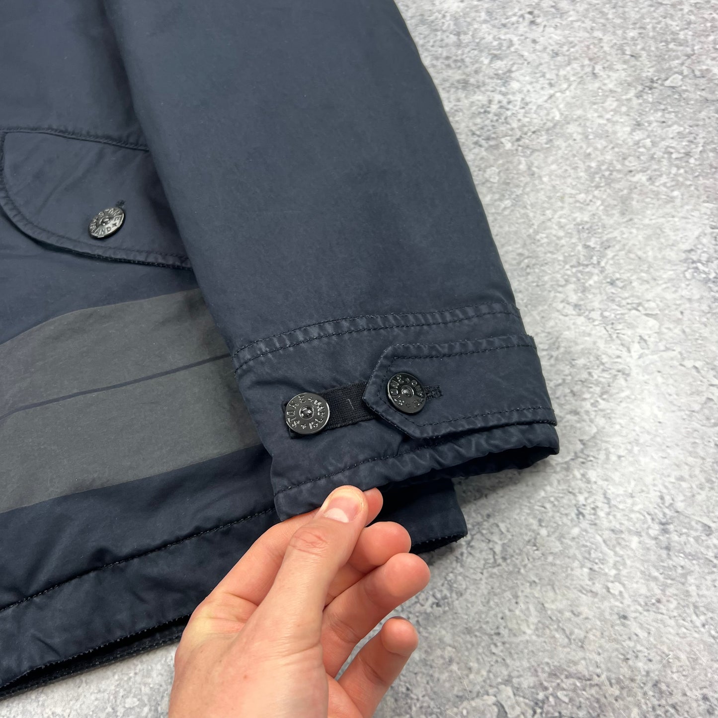 Stone Island Navy David Down TC Jacket Large 24”