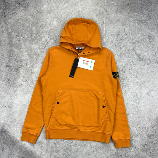 Stone Island Orange Pullover Hoodie Large 23” BNWT