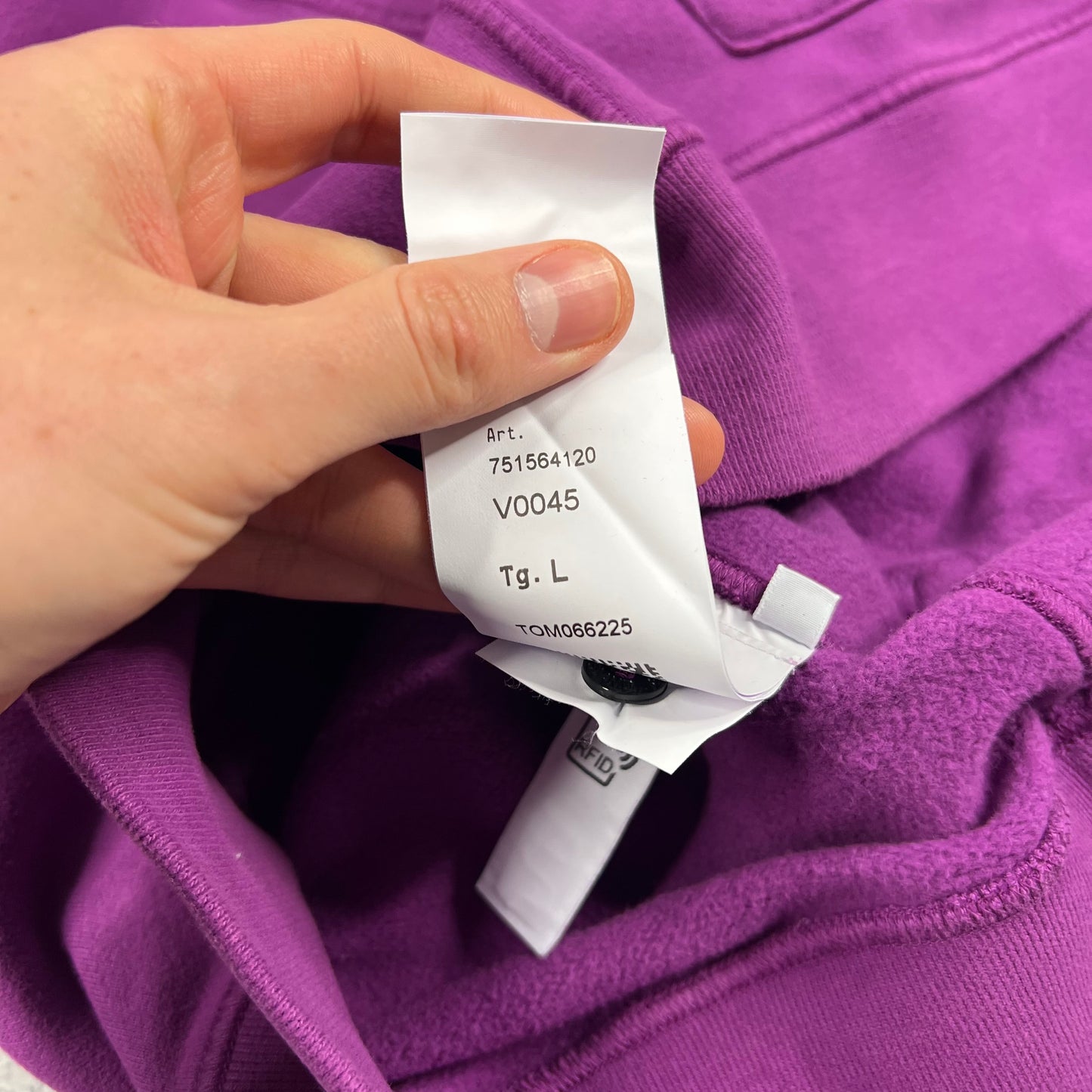 Stone Island Magenta Pullover Hoodie Large 22.75”