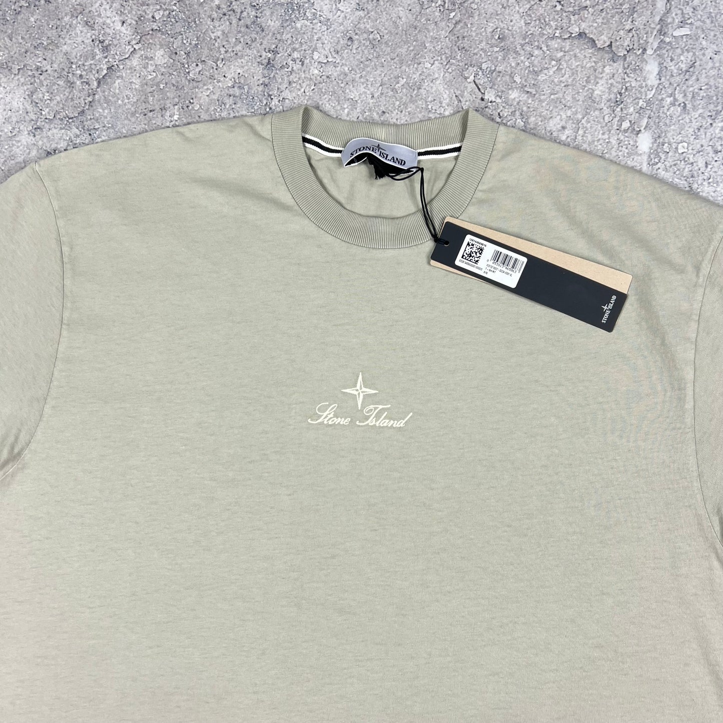 Stone Island Pearl Grey Multiaxial Sashiro T-Shirt XL 24.25” BNWT