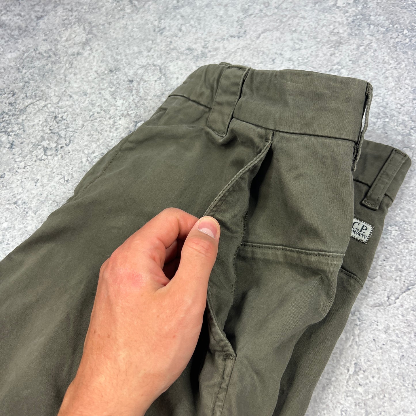 CP Company Khaki Lens Cargos Size 48- W32”