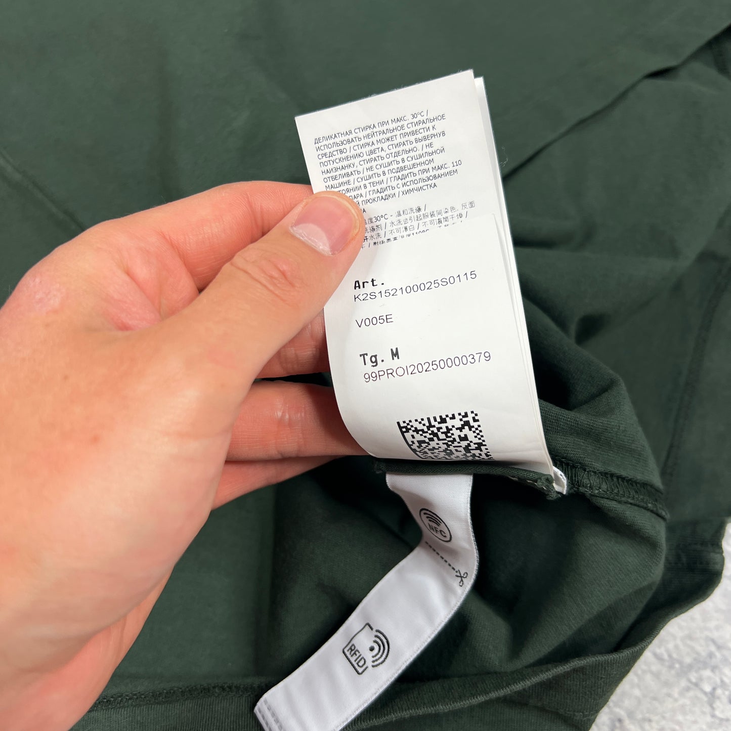Stone Island Green Oversized Patch T-Shirt Medium 22.5”