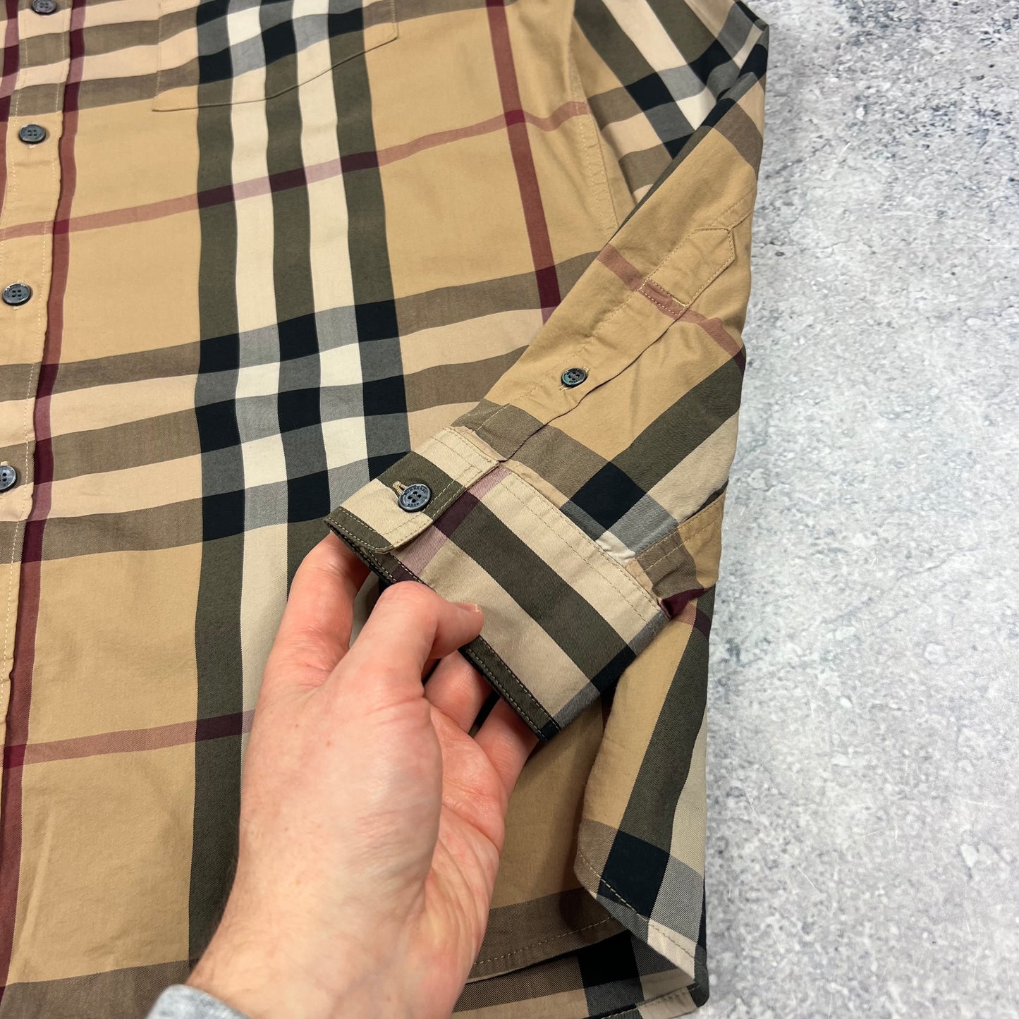 Burberry Novacheck Shirt Large 22”