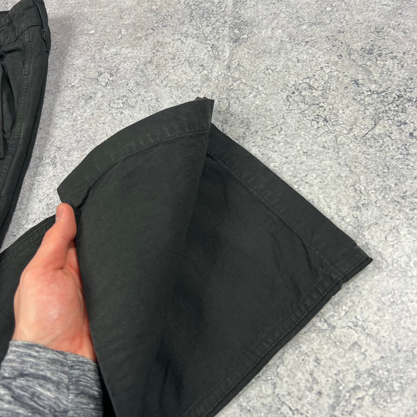 Stone Island Dark Grey Ripstop Cargo Trousers W31”