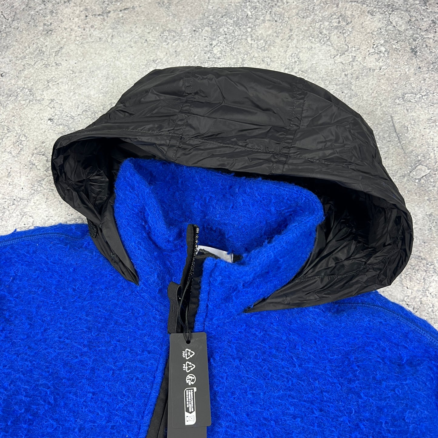 Stone Island Marina Blue Wool Pullover Large 25.25”