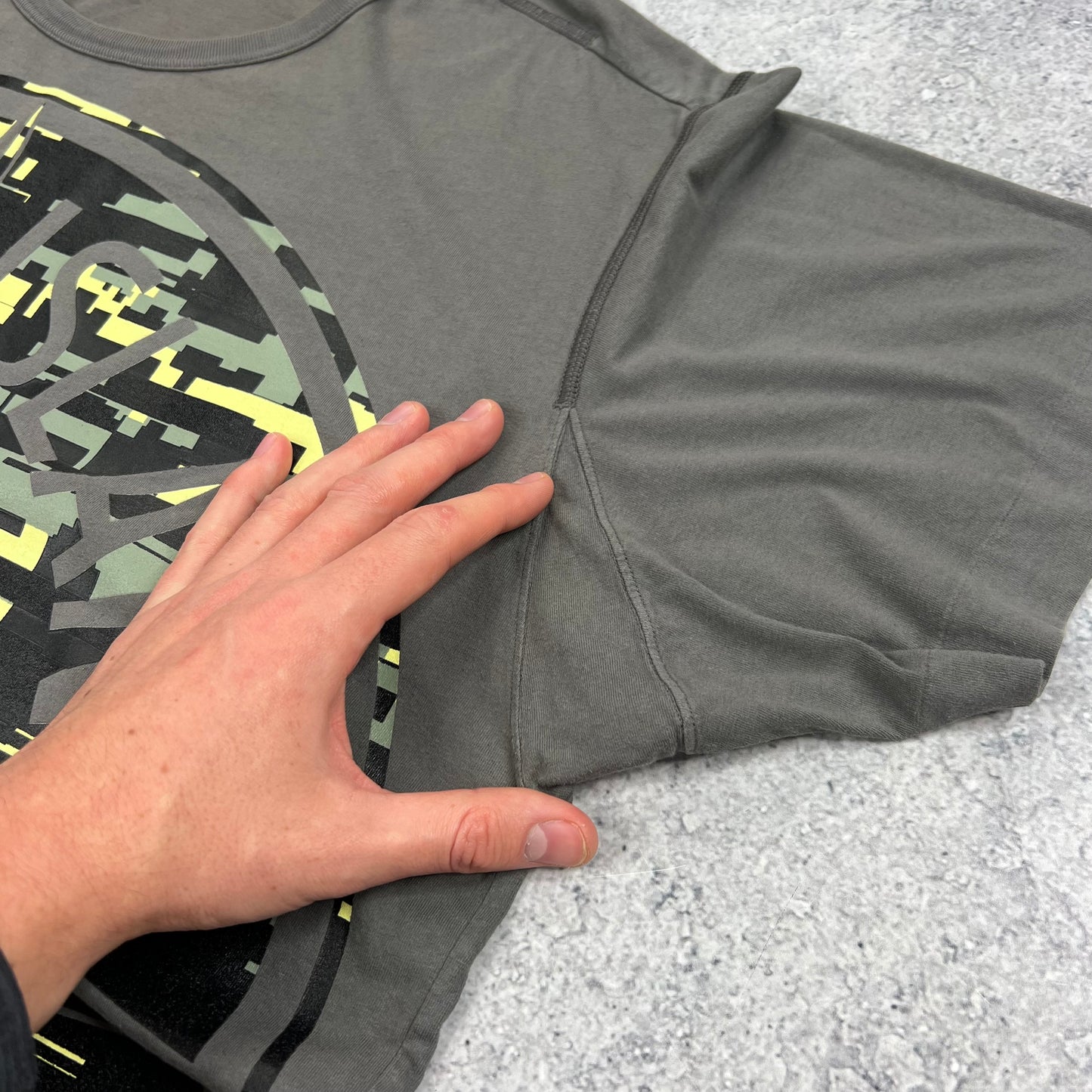 Stone Island Grey Camo T-Shirt XXL 24.5”